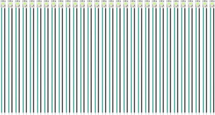 Pack van 30 8 mm Front Wire Strips voor 2835 SMD LED, 12-18 V LED Strips voor Modelbouw en Verlichting