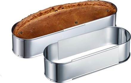 Westmark Ovale bakvorm, uitschuifbaar, roestvrij staal, zilver, 31352260