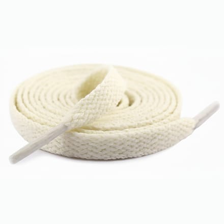Consumerce® Platte Schoenveters 180cm - Creme - Sneaker Veters