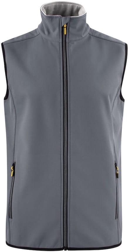 Printer softshell vest Trial man - 2261059 - Staalgrijs - maat XXL