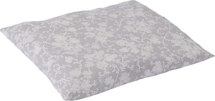 Kersenpitkussen Classico - 25 x 27cm - Grijs met Witte Bloemen