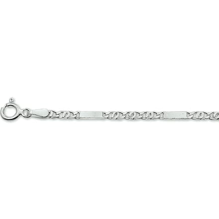 Zilver Gerhodineerde Armband valkenoog 2 1329740