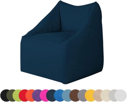 Zitzak - Vloerkussen Fauteuil - Buiten Ontspannen - Waterdicht Polyester - Groot - Donkerblauw
