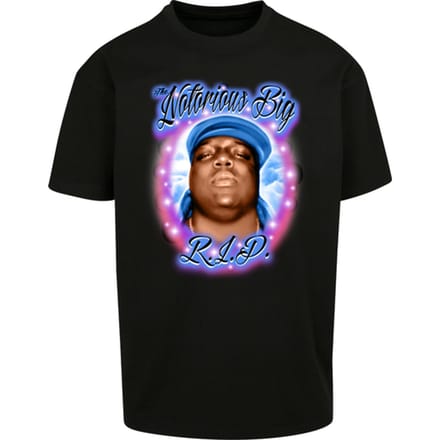 Mister Tee Biggie Rip T-shirt Zwart