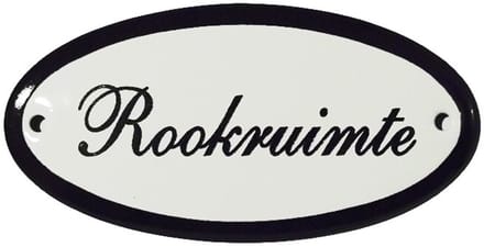 Deurbord Rookruimte