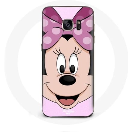 Hoesje - Minnie Mouse - Galaxy S7 - Flexibel - Tekening - Bescherming kind roze