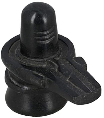 Shiva Lingam Idol - Zwarte Marmer Standbeeld voor Thuis en Kantoor
