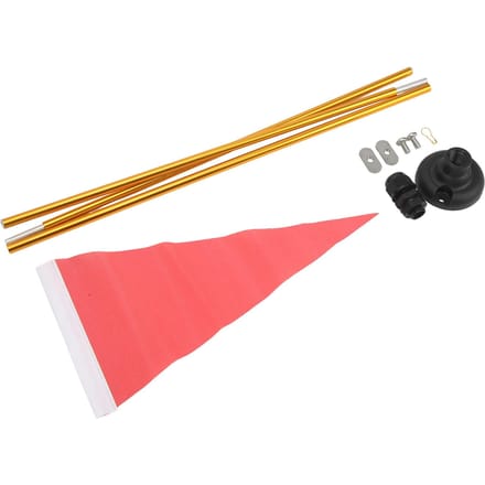 Kajak Vlag Aluminium Vlaggenstok Nylon DIY Kajak Veiligheidsvlag met Basis Kit voor Kano Buiten red