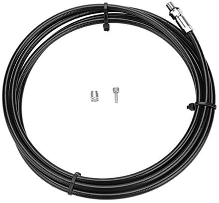 Fiets remolieslang - Remleiding set - Mountainbiken - Duurzaam nylon coating - 2 meter - Zwart