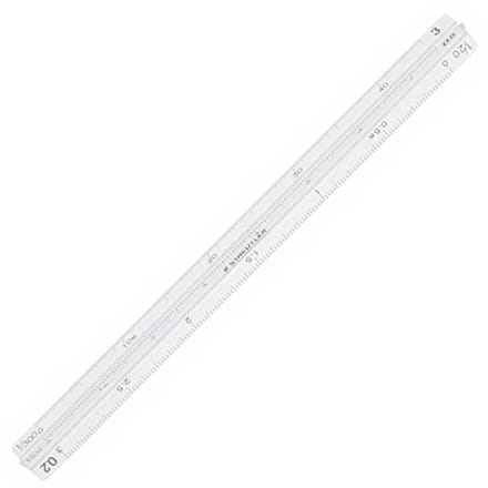 Hoge Precisie Aluminium Driehoekige Schaal Architect - 15cm