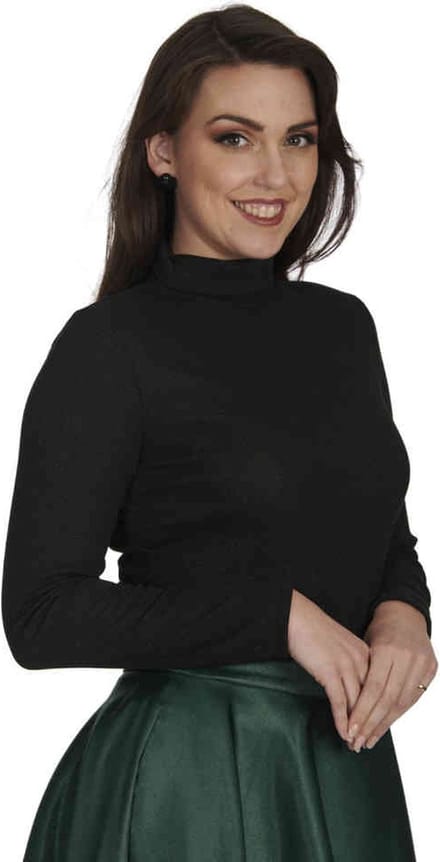 Banned - Opal Longsleeve top - M - Zwart