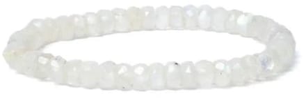 Armband regenboog maansteen facet AA kwaliteit elastisch