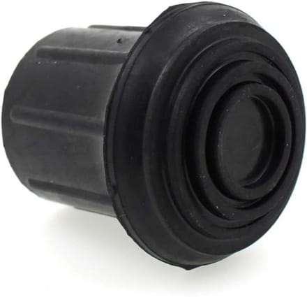 Rubberen Voetjes - Dopjes Beschermers - Ladder Stabiliteit - Verstevigde Ring - 25 mm - Zwart