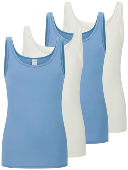 Schiesser Dames onderhemd 4 pack Modal Essentials