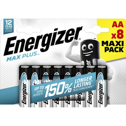 Energizer Alkaline Batterijen Max Plus Aa Lr6 8 Stuks Voor Monitoren En Afstandsbedieningen