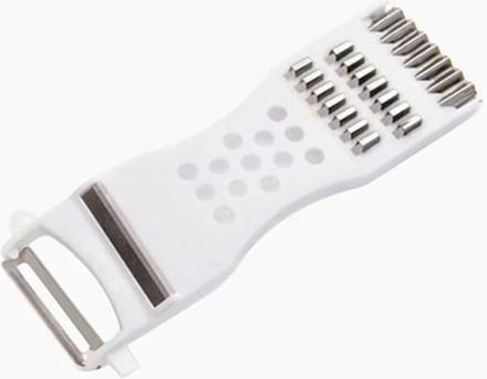 CHPN - Dunschiller - Aardappelschiller - Fruitschiller - Mesje - Schilmes - Multitool - Schiller - Rasp - Rasper - Keukenmes - Keukentool - Wit