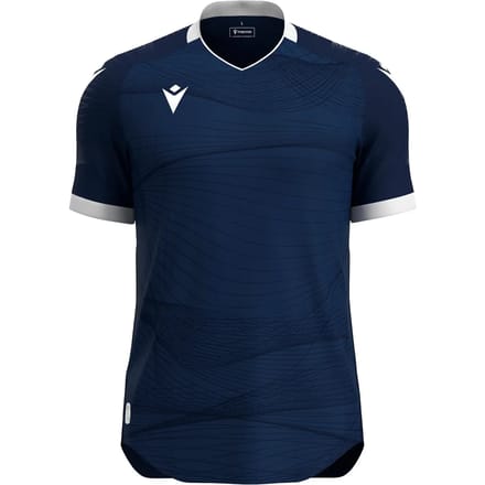 Macron Wyvern Eco Shirt Korte Mouw Heren - Marine / Wit | Maat: 5XL