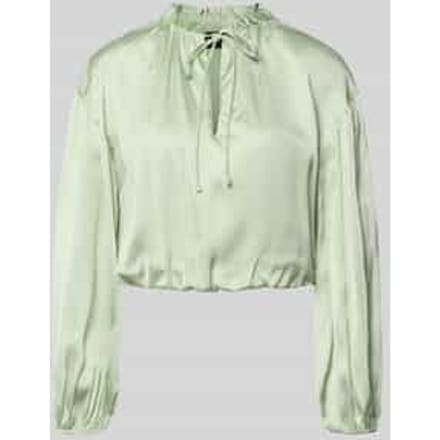regular fit blouse met lange mouwen van pure viscose model 'BRISE'