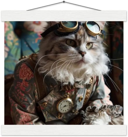 st tropez art schoolposter minskin kat - 25x25cm