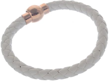 Behave - lichtgrijze armband met magneetsluiting - zachte basistoon
