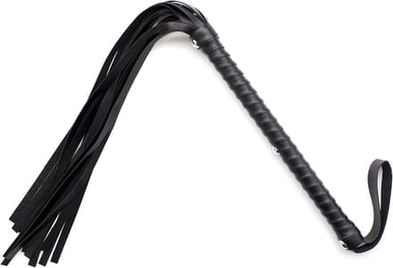 Smart Moves - Flogger met Extra Lang Handvat - PU Leer - 59 cm - Zwart
