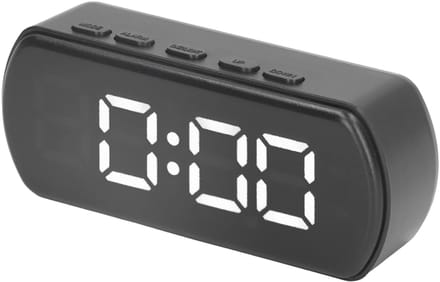 Dailygoods- Digitale Wekker Snooze-functie - Temperatuursensor - Twee Weergavemodi - LED-display - Energiebesparend - Slimme Lichtsensor