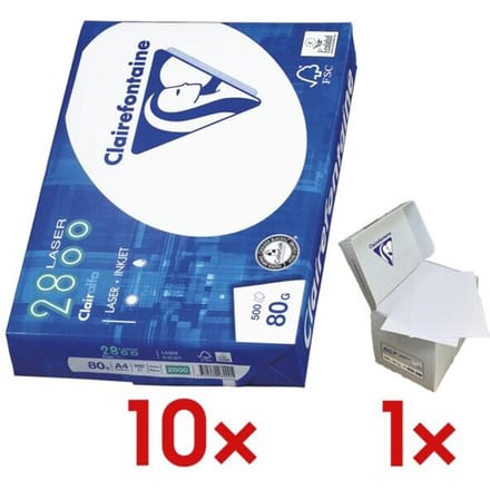 Clairefontaine Laser 2800C Printpapier DIN A4 80 g/m² 500 vellen Wit
