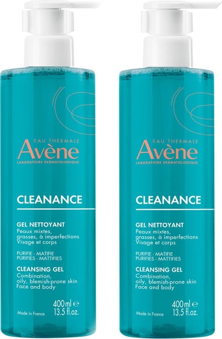 Avène Cleanance Reinigingsgel 2x400ml