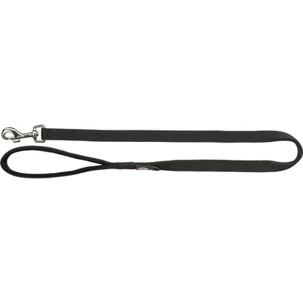 Trixie Premium leash M-L: 1.00 m/20 mm Zwart