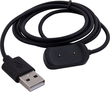 USB Oplaadkabel – Geschikt voor Amazfit GTS, GTR 42/47 mm & T-Rex A1918 – 1 Meter – Zwart