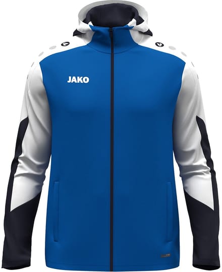 Jako Dynamic Jas Met Kap Heren - Royal / Wit / Marine | Maat: XL