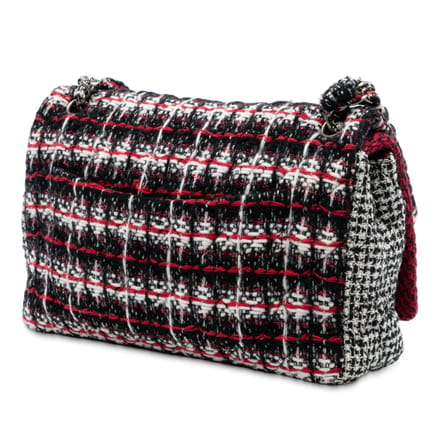 Tweed Multi Print Dubbele Flap Medium Pre-owned