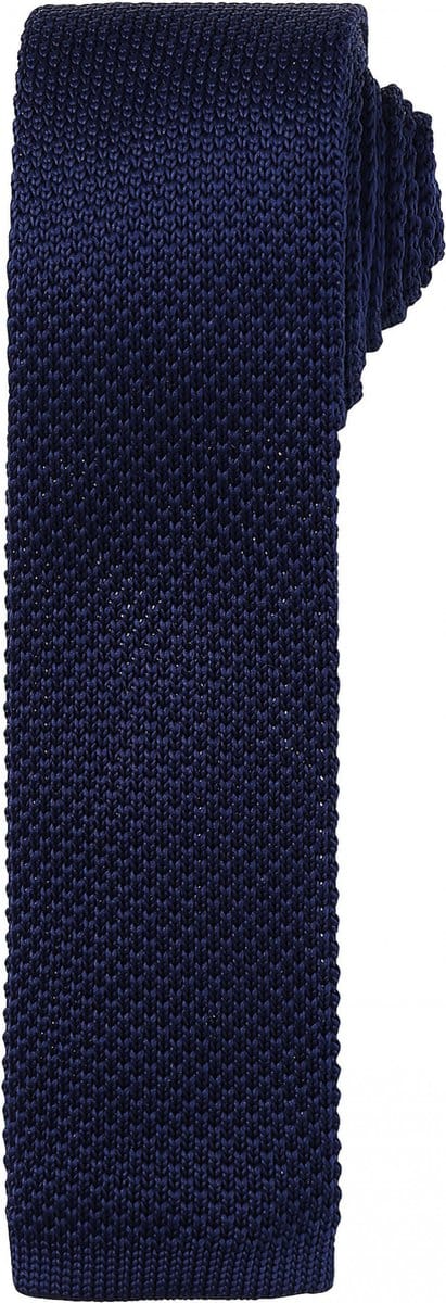 Premier Slim knitted tie PR789 - Navy - One size