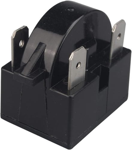 Compressor Starter Relais - Koelkast Onderdeel - Koeling Repareren - Universeel Model - 15 Ohm - Zwart
