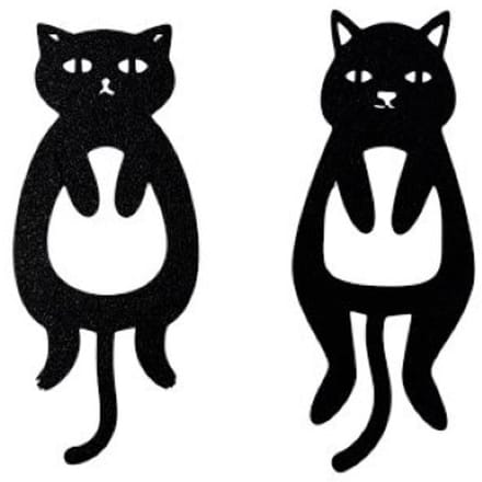 Boekenlegger - bladwijzer - bookmark - Dikke kat set 2 stuks