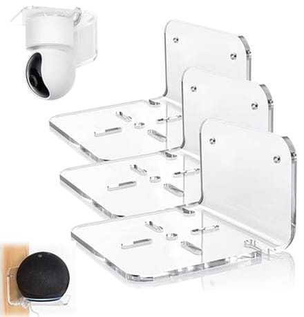 Transparante Camerahouder voor Wandmontage - 3 Stuks Acryl