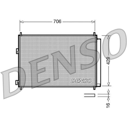 Condensator, airconditioning DENSO DCN50030