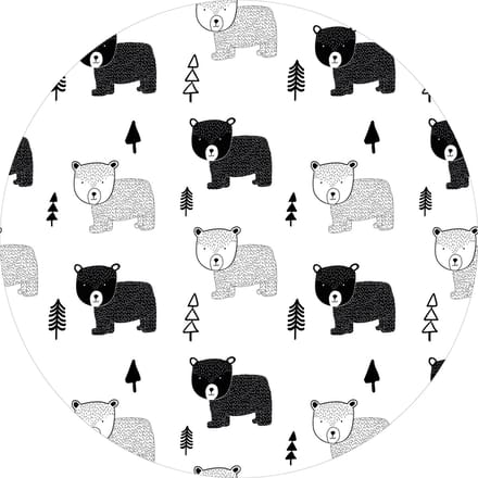Vinyl | Vloerkleed vinyl rond | Grizzly | 150 cm Rond