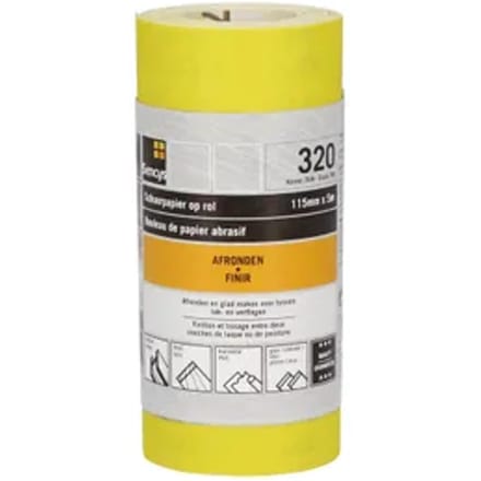 Sencys Schuurrol Geel A/o 115mm X 5m P320