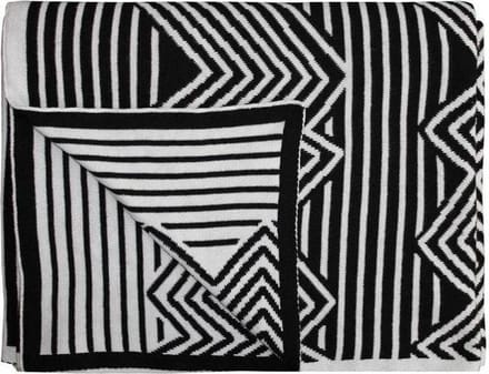 Essenza Yilka Plaid - 130x170 cm - Black/White