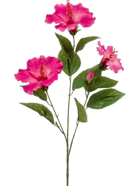 Emerald - Kunstbloem Hibiscus 82cm beauty - Kunstplant voor binnen