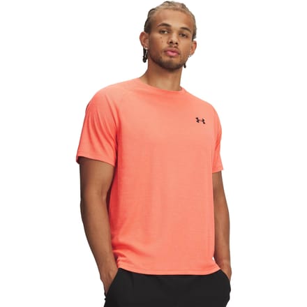 Under Armour Tech Textured T-shirt Heren-rood, zwart