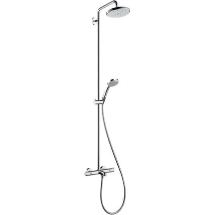 Hansgrohe Croma Showerpipe - Douchesysteem - Regendouche ø 22 cm - Inclusief badkraan - 15 cm hartafstand