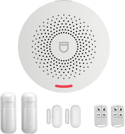 Home Security Alarm - Alarm Systeem - Woning Beveiligen - Met Deur Sensor - 79x46mm - Wit