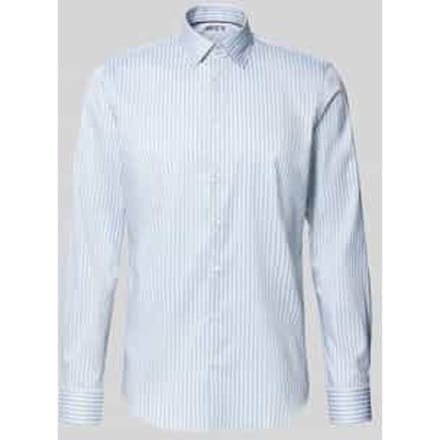 Slim fit zakelijk overhemd met Kentkraag
