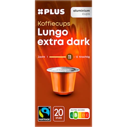 Koffiecups lungo extra dark Fairtrade