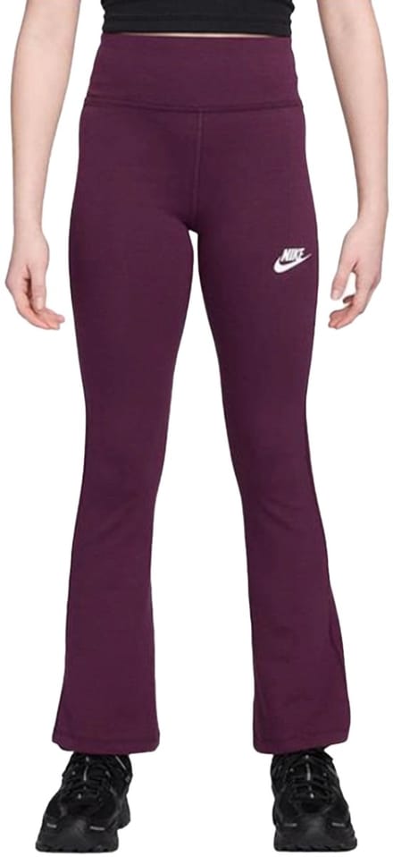 Nike classic flare tight in de kleur paars.