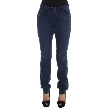 Costume National Dames spijkerbroek in blauw katoenmix