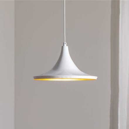 ROYALTECH Hanglamp Genisy, wit, Ø 31 cm, metaal, E27