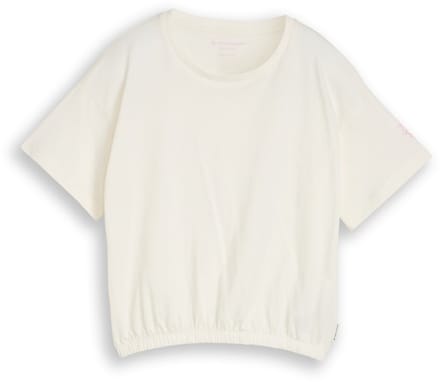 Tom Tailor - T-shirt met borduursel - Maat 140 - Wool White
